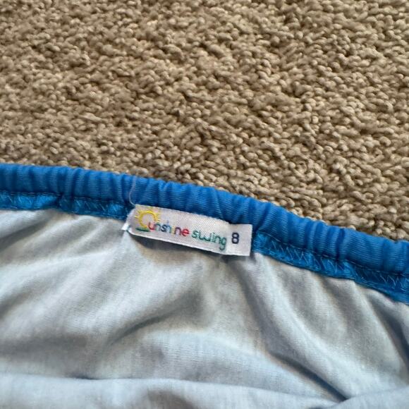 5 Piece SET of Girls Size 7 / 8 & 8 Spring & Summer Dress Swim Top Skirt Shorts - Picture 6 of 13